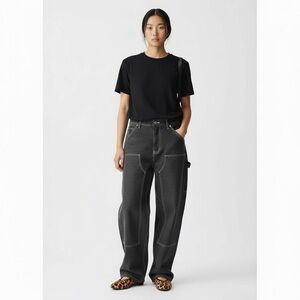 Guess Originals Go Zip Carpenter Jeans Relaxed Fit Womens Jeans Gray NWT Size 27